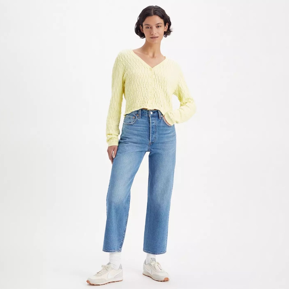 Rib cage straight ankle super high rise